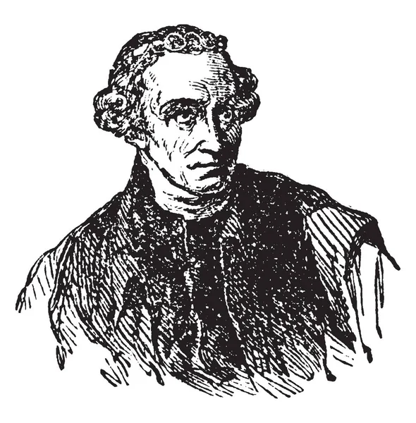 Patrick Henry 1736 1799 Amerikalı Avukat Ekici Hatip Virginia Ünlü — Stok Vektör