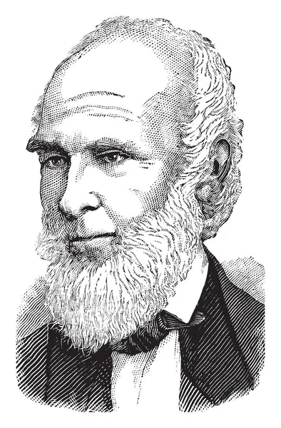 Джон Greenleaf Whittier 1807 1892 Році Він Був Американський Quaker — стоковий вектор