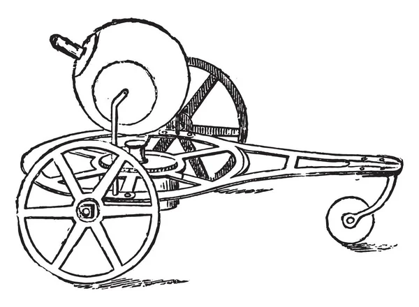 Reação Aeolipile Ilustração Gravada Vintage Enciclopédia Industrial Lami 1875 — Vetor de Stock