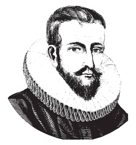 Henry Hudson 1565 1611 Volt Egy Angol Tengeri Explorer Navigator — Stock Vector