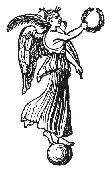 Una Imagen Antigua Pan Dios Griego Los Pastores Rebaños Dibujo — Archivo Imágenes Vectoriales