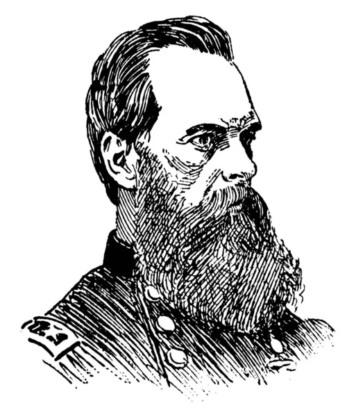 General Geary 1819 1873 Var Amerikansk Jurist Politiker Unionens Allmänna — Stock vektor