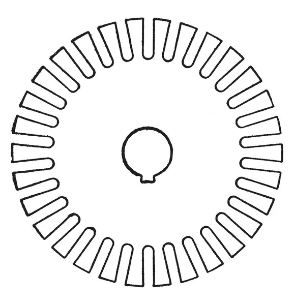 Αυτή Εικόνα Αντιπροσωπεύει Συνάρτηση Στερεός Πυρήνας Δίσκος Εκλεκτής Ποιότητας Γραμμικό — Διανυσματικό Αρχείο