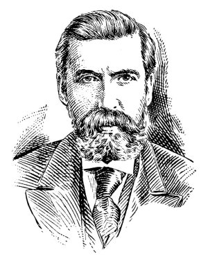 Charles E. Hughes, 1862-1948, o bir devlet adamı, New York ve Amerika Birleşik Devletleri ve New York, vintage çizgi çizme veya oyma illüstrasyon Valisi onbirinci Baş Yargıç Cumhuriyet politikacı