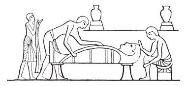 Yapma anne, vintage oyulmuş illüstrasyon