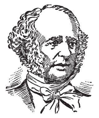 Cornelius Vanderbilt, 1794-1877, bir Amerikan iş patronu ve servetini Demiryolları ve çizim veya illüstrasyon oyma nakliye, vintage hattı inşa hayırsever biriydi