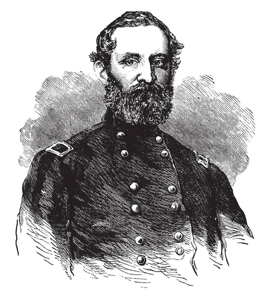 General George Morgan 1820 1893 War Amerikanischer Soldat Rechtsanwalt Politiker — Stockvektor