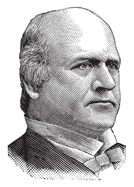 John Marshall Harlan 1833 1911 Amerikalı Bir Avukat Politikacı Kentucky — Stok Vektör