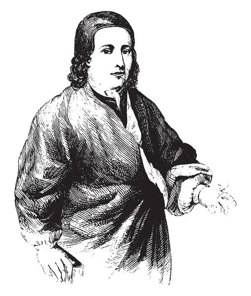 Микола Zinzendorf 1700 1760 Він Був Німецький Релігійний Громадський Реформатором — стоковий вектор