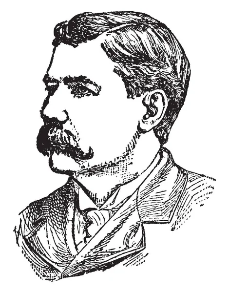 Jonathan Dolliver 1858 1910 Fue Orador Republicano Representante Los Estados — Archivo Imágenes Vectoriales