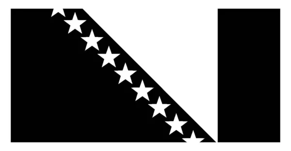 Flagge Von Bosnien Und Herzegowina 2009 Diese Blaue Flagge Hat — Stockvektor