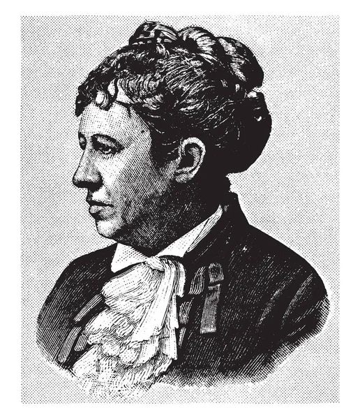 Julia Grant 1826 1902 Elle Été Première Dame Des États — Image vectorielle