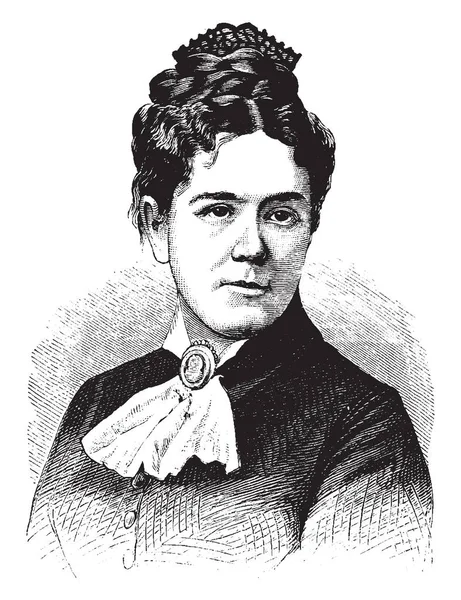 Mary Burt 1842 1898 Fue Una Reformadora Templanza Estadounidense Del — Archivo Imágenes Vectoriales