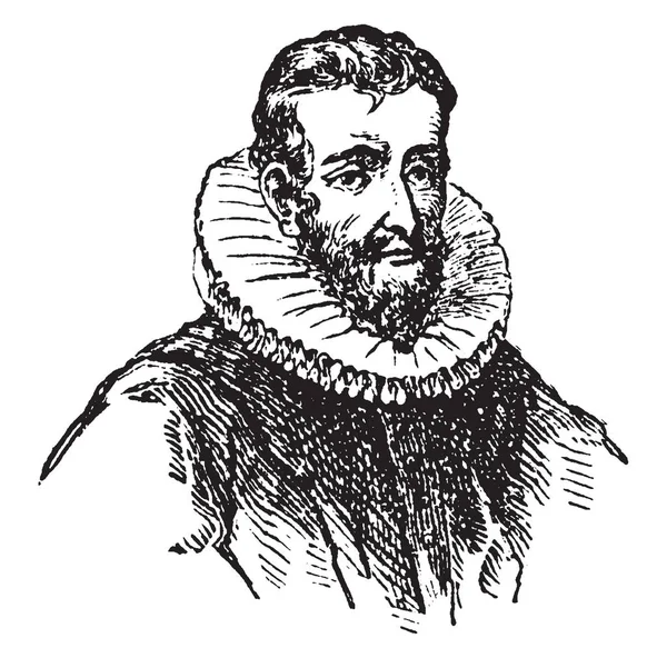 Henry Hudson 1565 1611 Adalah Seorang Penjelajah Laut Dan Navigator - Stok Vektor