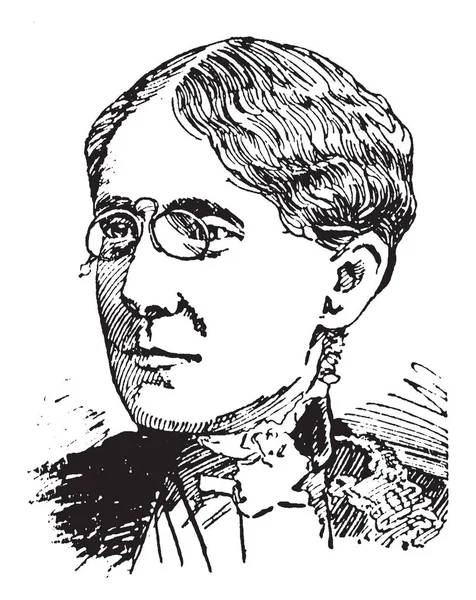 Frances Elizabeth Willard 1839 1898 Foi Educadora Americana Reformadora Temperança — Vetor de Stock