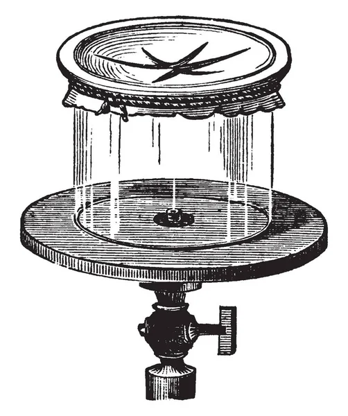 Dit Diagram Vertegenwoordigt Vacuüm Vintage Lijntekening Gravure Illustratie — Stockvector