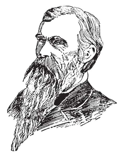 Generál William Mahone 1826 1895 Byl Americký Inženýr Železnice Výkonný — Stockový vektor