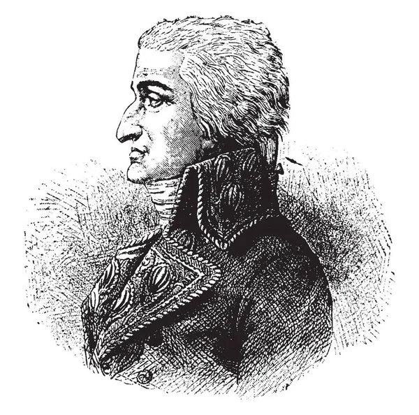 Cambaceres 1753 1824 Hij Een Franse Edelman Advocaat Staatsman Het — Stockvector