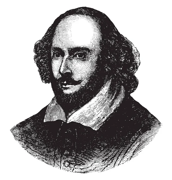 William Shakespeare 1564 1616 War Ein Englischer Dichter Dramatiker Schauspieler — Stockvektor