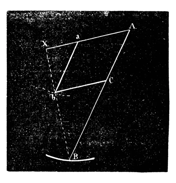 Stroomafnemer Vintage Gegraveerd Illustratie Industriële Encyclopedie Lami 1875 — Stockvector