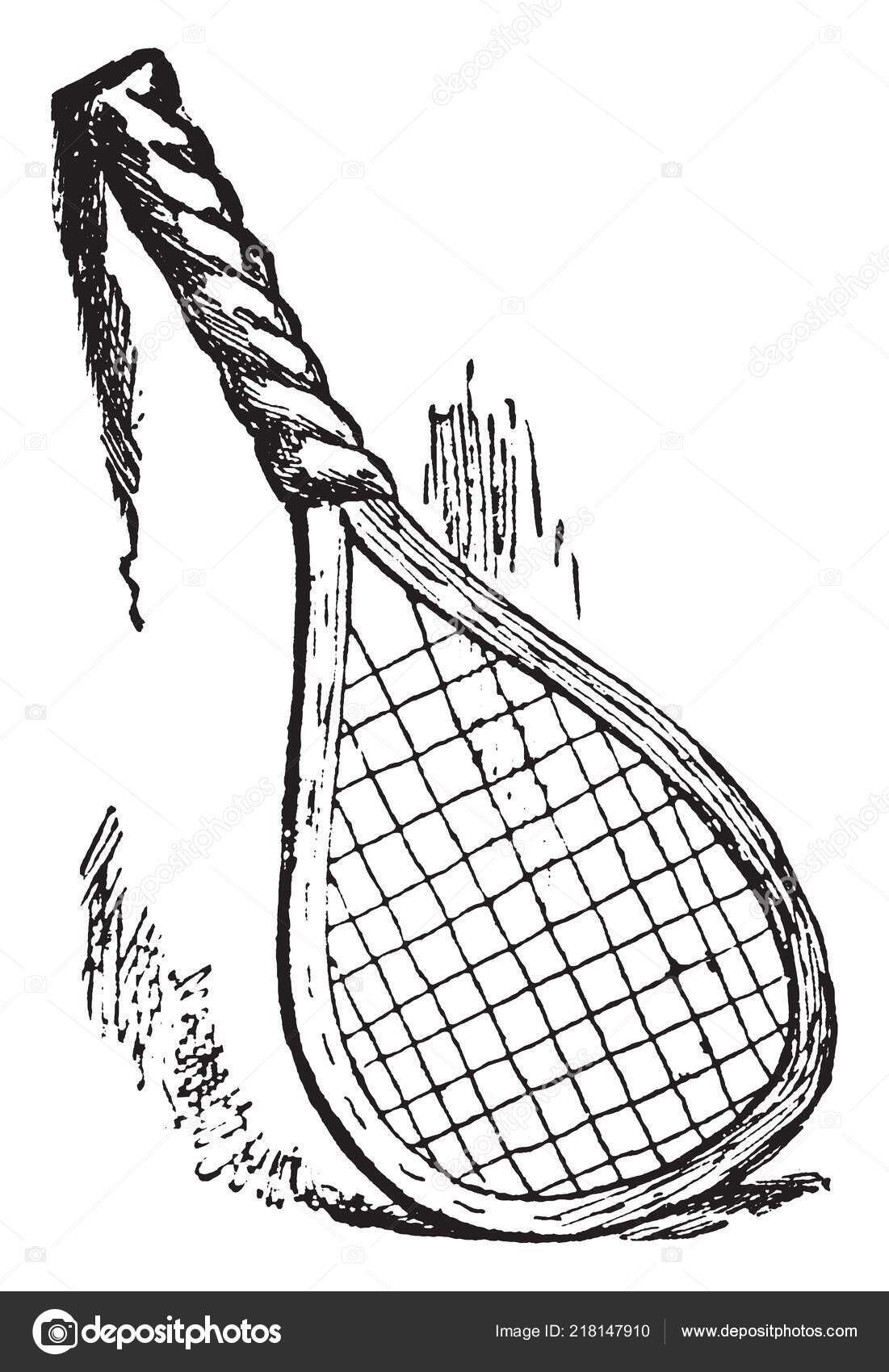 Badminton Tennis Racket Loose Grip Tape Vintage Line Drawing Engraving  Stock Vector by ©Morphart 218147910