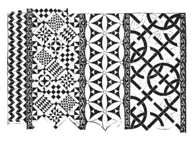 Fayans Saint-Denis kilisenin onikinci yüzyılda, vintage illüstrasyon kazınmış. Endüstriyel ansiklopedi E.-O. Lami - 1875