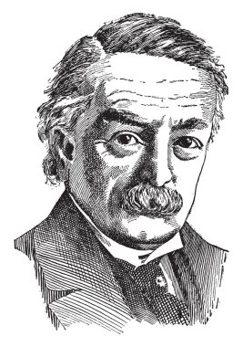 David Lloyd George, 1863-1945, o bir İngiliz Liberal politikacı ve Başbakan için 1922 dan 1916 Birleşik Krallık, vintage çizgi çizme veya oyma illüstrasyon yapıldı.