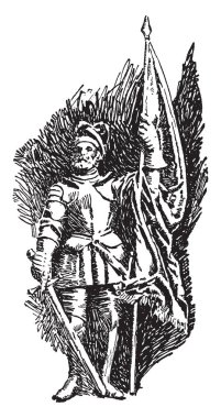 Balboa, c. 1475-1519, bir İspanyol kaşif, Vali ve en bilinen Isthmus of panama 1513 yılında Pasifik Okyanusu geçti sahip olmak için vintage çizgi çizme veya oyma illüstrasyon fatihi