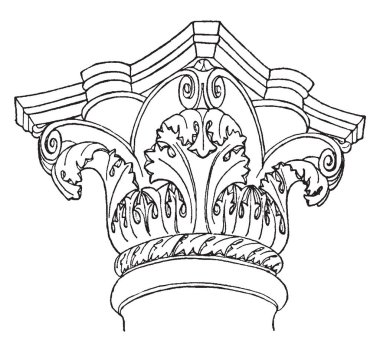 Sermaye veya Nuovo, erken, Ege, freskleri, Knossos, Crete, Ravenna, vintage çizgi çizme veya oyma illüstrasyon.