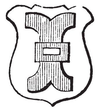 Millrind sık sık taçlar, vintage çizgi çizme veya oyma illüstrasyon kaynaklı bir ücretsizdir.