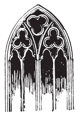 Bu aynı kalıpları, gerçek pencere açıklıkları, vintage çizgi çizme veya oyma illüstrasyon uygulanmasının Masonlar oyma karmaşık desenler, Rippington Kilisesi, İngiltere ' den başladı.