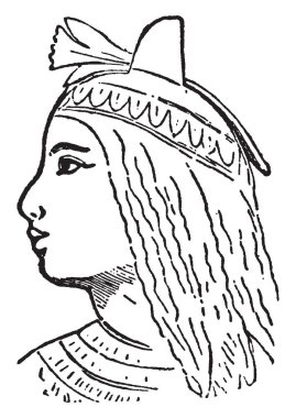 Kleopatra, 69 M.Ö. - 30 B.C., Mısır, vintage çizgi çizme veya oyma illüstrasyon kraliçesi miydi