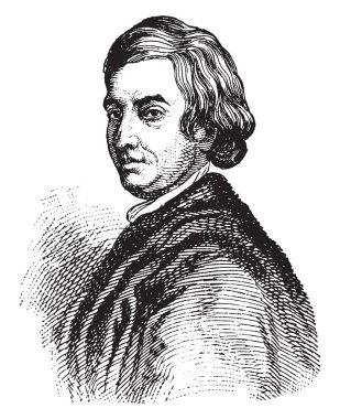 John Dryden, 1631-1700, o ünlü İngiliz şair, edebiyat eleştirmeni, çevirmen ve İngiltere nin ilk şairi 1668 yılında, vintage çizgi çizme veya oyma illüstrasyon yapan oyun yazarı yapıldı.