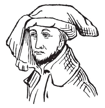 Kullanım sırasında Edward III, vintage çizgi çizme veya oyma illüstrasyon saltanatının ilk yıllarında dışarı gitti.