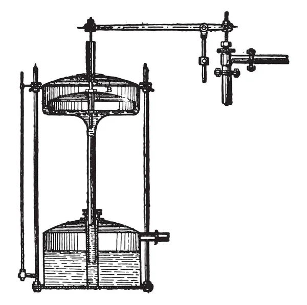 Szabályozó Részletek Vintage Vésett Illusztráció Ipari Enciklopédia Lami 1875 — Stock Vector