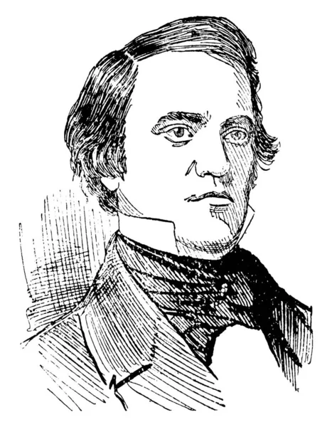 John Breckenridge 1821 1875 Hij Een Amerikaanse Advocaat Politicus Veertiende — Stockvector