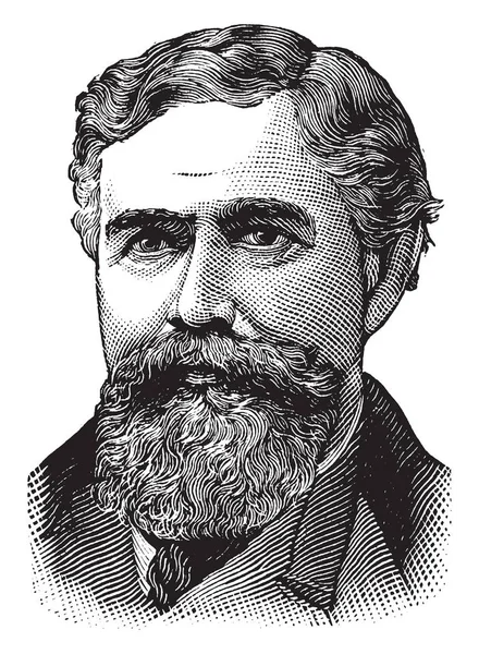 Általános John Fekete 1839 1915 Ben Volt Demokratikus Amerikai Kongresszusi — Stock Vector