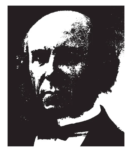 Herbert Spencer 1820 1903 English Philosopher Biologist Anthropologist Sociologist Prominent — Stock Vector