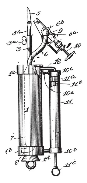 Cette Illustration Représente Torche Électrique Qui Produit Une Flamme Très — Image vectorielle