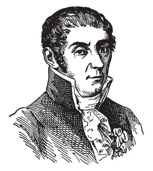 Graf Alessandro Volta 1745 1827 War Italienischer Physiker Chemiker Und — Stockvektor