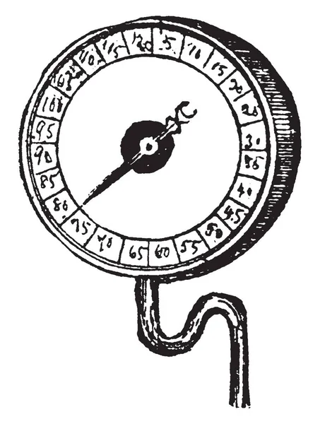 Deze Afbeelding Vertegenwoordigt Stoom Gauge Welke Druk Van Stoom Een — Stockvector