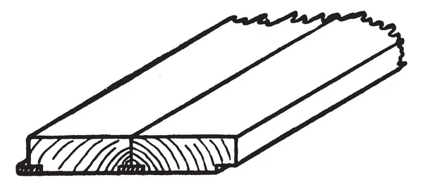 この図を表す溝口が達者で関節と同一平面上 ヴィンテージの線描画や彫刻イラストのボードで使用されます — ストックベクタ