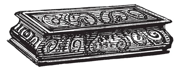 Scatola All Uncinetto Ornata Con Classico Bassorilievo Della Storia Niobe — Vettoriale Stock