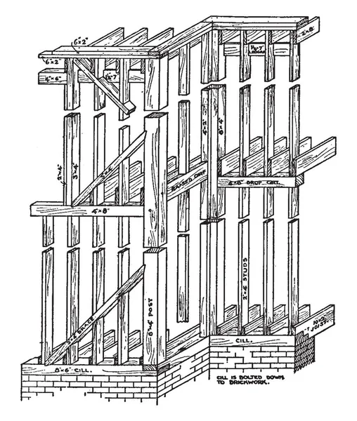 Mannen Groeten Elkaar Vintage Lijntekening Gravure Illustratie — Stockvector