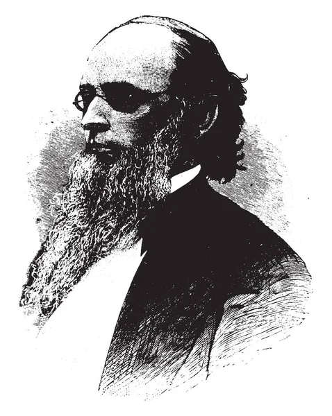 Paul Ansel Chadbourne 1823 1883 Fue Educador Estadounidense Presidente Universidad — Archivo Imágenes Vectoriales