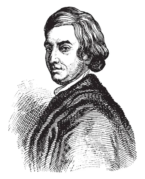 John Dryden 1631 1700 Fue Famoso Poeta Inglés Crítico Literario — Vector de stock