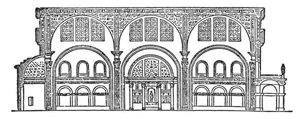 Βασιλική Του Κωνσταντίνου Τμήμα Του Βασιλική Του Μαξεντίου Ναός Της — Διανυσματικό Αρχείο
