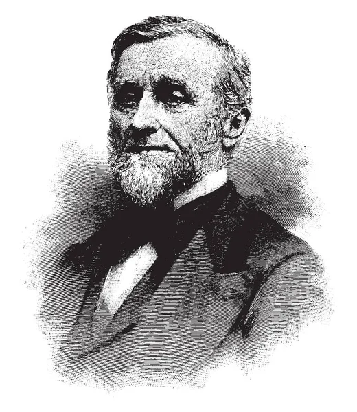 Charles Carleton Coffin 1823 1896 American Journalist American Civil War — Stock Vector