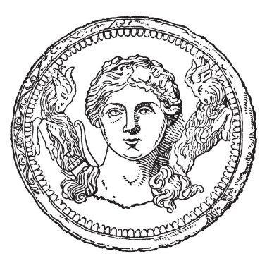 Roma Diana olarak da bilinen Artemis av antik Yunan tanrıçasıdır. Ayrıca Doğum tanrıçası ve kız çocuğu, vintage çizgi çizme veya oyma illüstrasyon koruyucusu olduğuna inanılan.