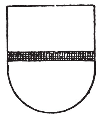 Argent sıradan bir barrulet samur, çizim veya şekil oyma vintage çizgi olduğunu.